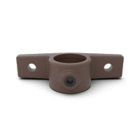 Buiskoppeling Oogdeel dubbele lip - vintage bruin-C / 33,7 mm